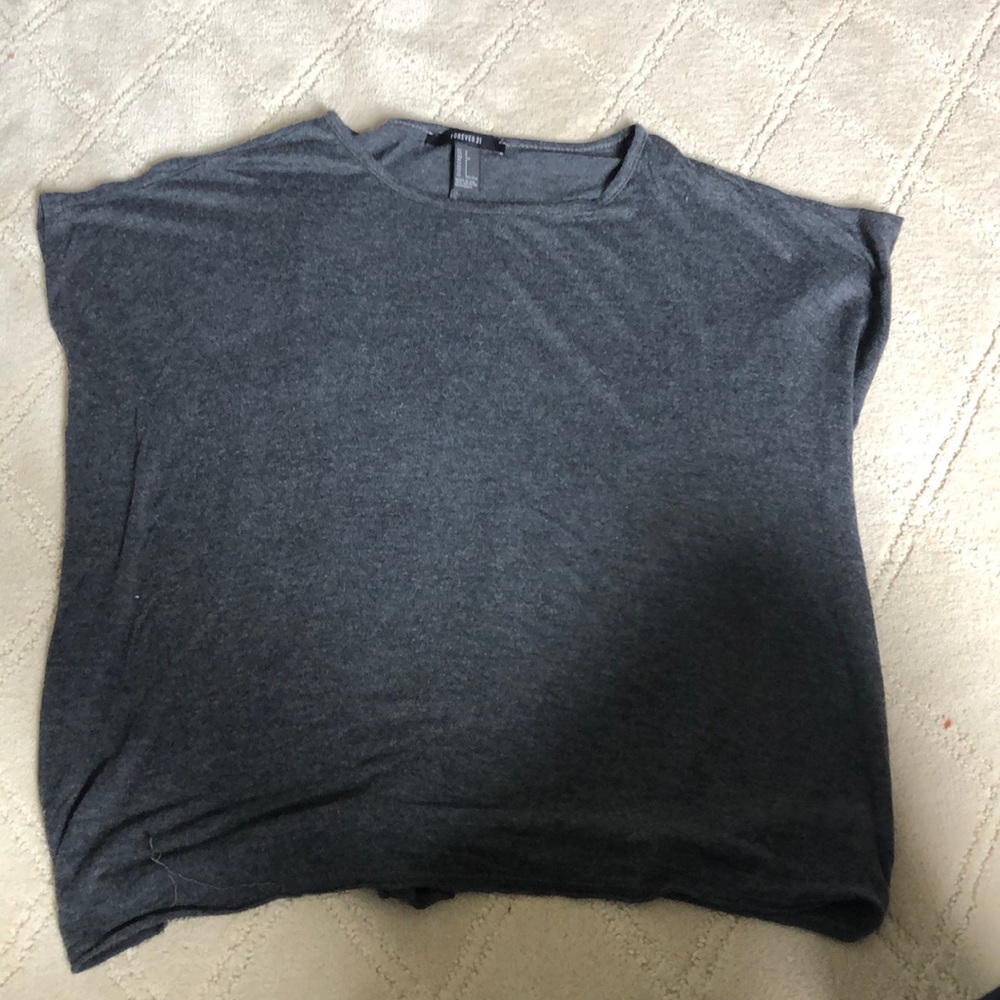 grey soft short sleeve